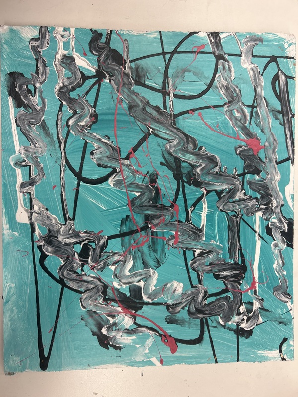 Fingers in Paint + Feels Good = Happy